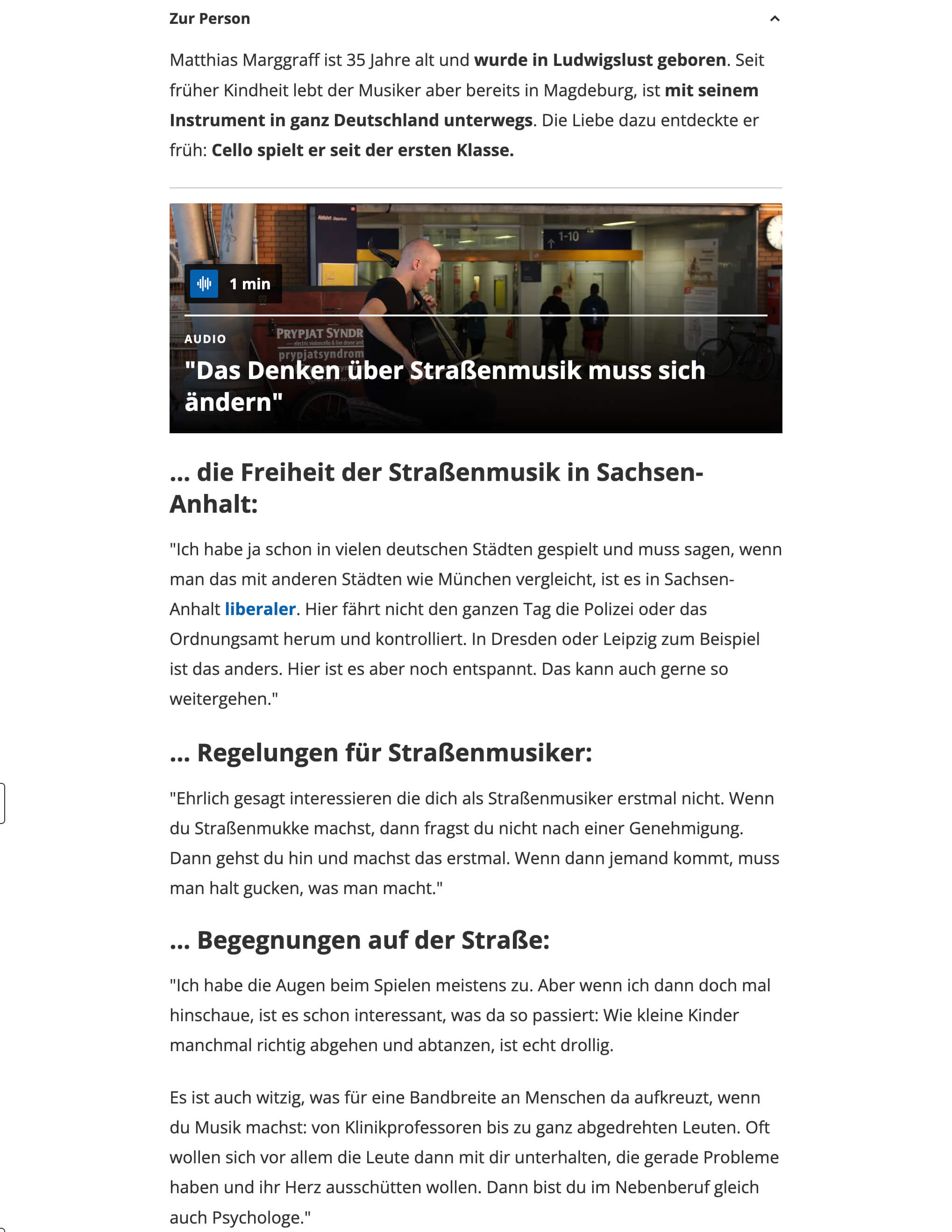 Prypjat Syndrome / Matthias Marggraff / MDR-Interview / Juli 2022 / 03